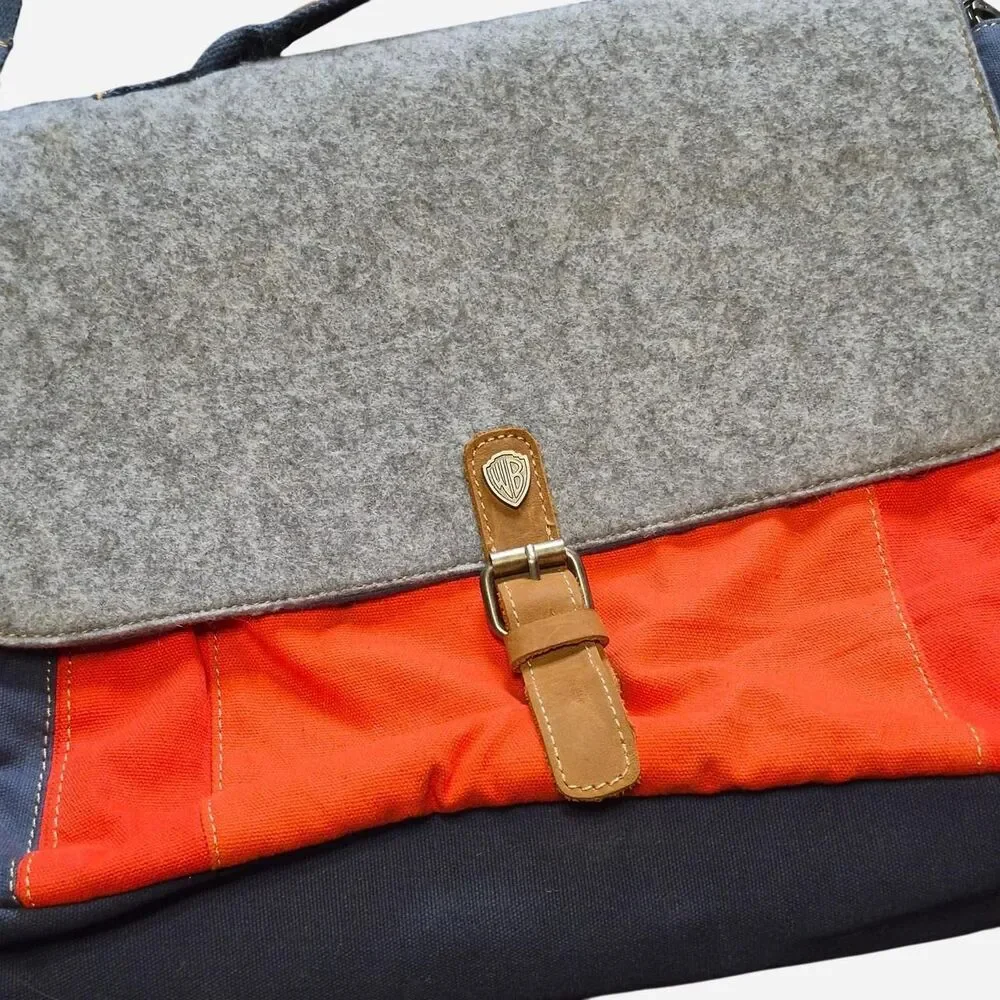 Warner-bros Orange and Blue Messenger Bag